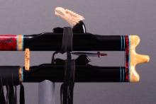 Nigerian Ebony Native American Flute, Minor, Mid G-4, #I60F